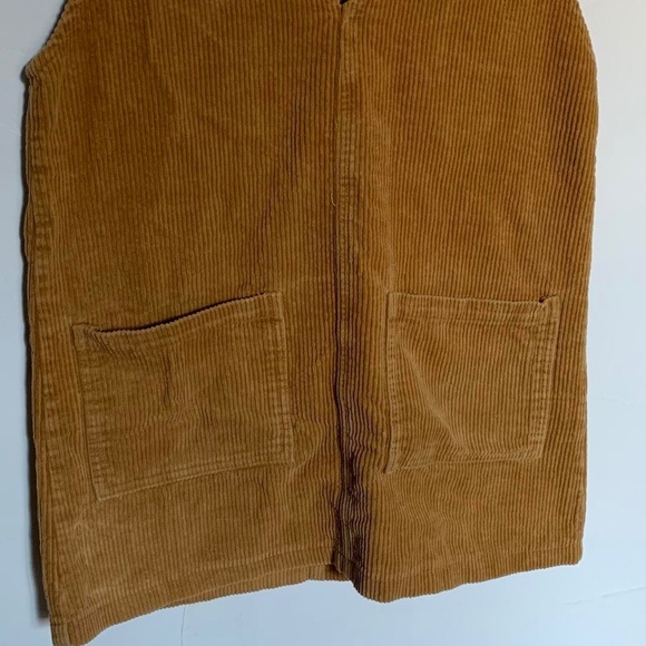 Forever 21 women's ribbed corduroy v-neck overall dress, size small - Picture 3 of 3